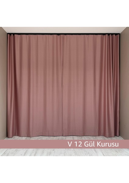 Donatti Gül Kurusu Star Blackout Pilesiz Tek Kanat Fon Perde modelleri