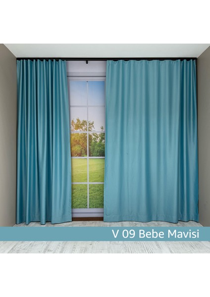 Donatti Bebe Mavisi Star Blackout Pilesiz Tek Kanat Fon Perde fiyatları