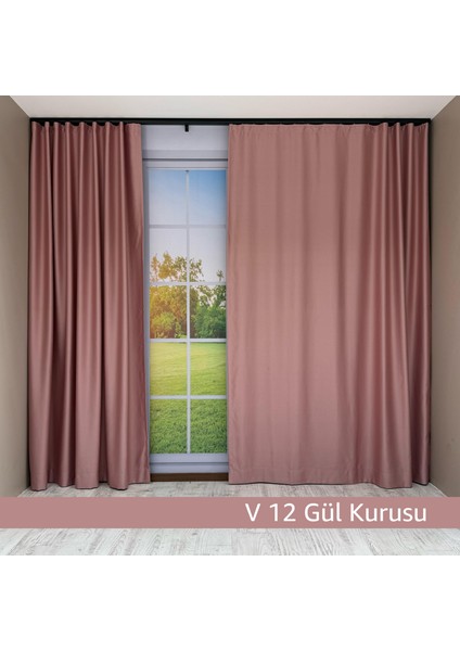 Donatti Gül Kurusu Star Blackout Pilesiz Tek Kanat Fon Perde fiyatları