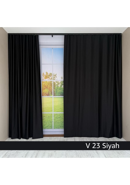 Donatti Siyah Star Blackout Pilesiz Tek Kanat Fon Perde fiyatları