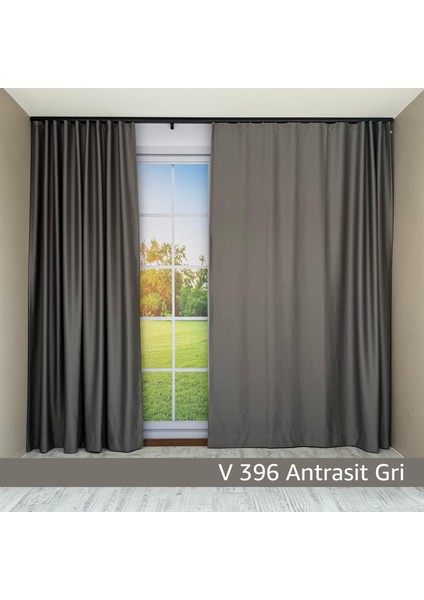 Donatti Antrasit Gri Star Blackout Pilesiz Tek Kanat Fon Perde fiyatları