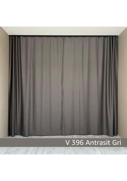 Donatti Antrasit Gri Star Blackout Pilesiz Tek Kanat Fon Perde modelleri