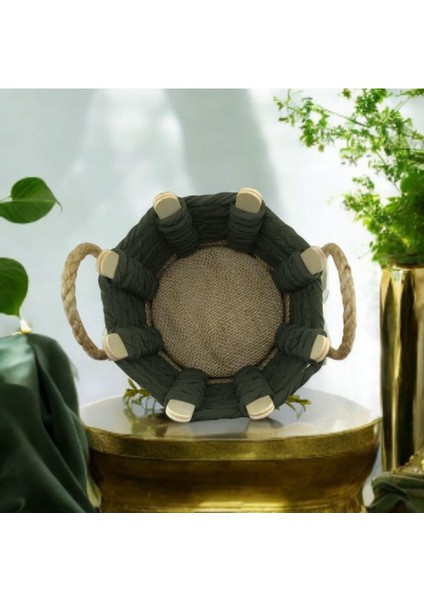 Hasır Sepet El Emeği Küçük Boy 18cm Organizer Takı Stantı fırsatları