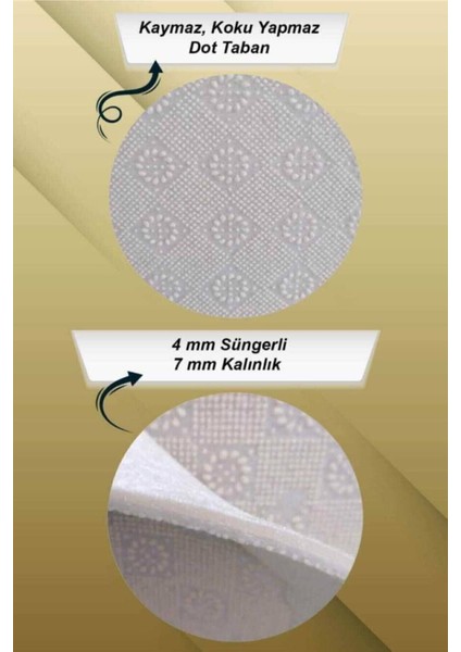 Banyo Paspası Klozet Takımı 2'li Kaymaz Tabanlı Set