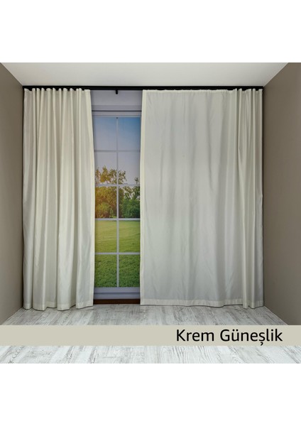 Donatti Krem Saten Güneşlik Düz Dikiş fiyatları