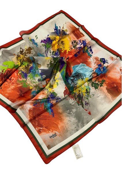 90 X 90 Ipek Vual Ince Eşarp - 04883