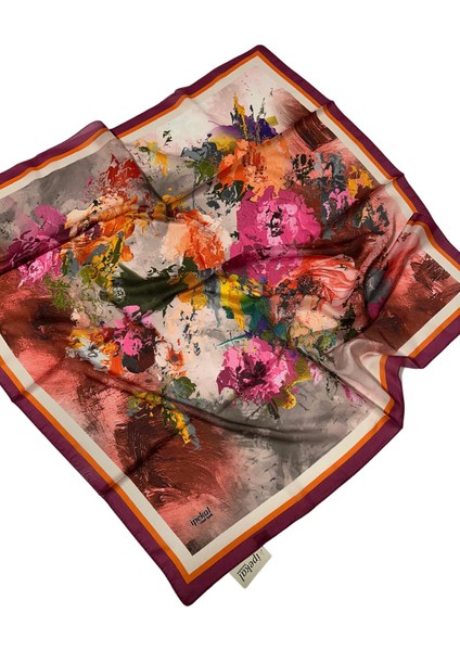 90 X 90 Ipek Vual Ince Eşarp - 04883