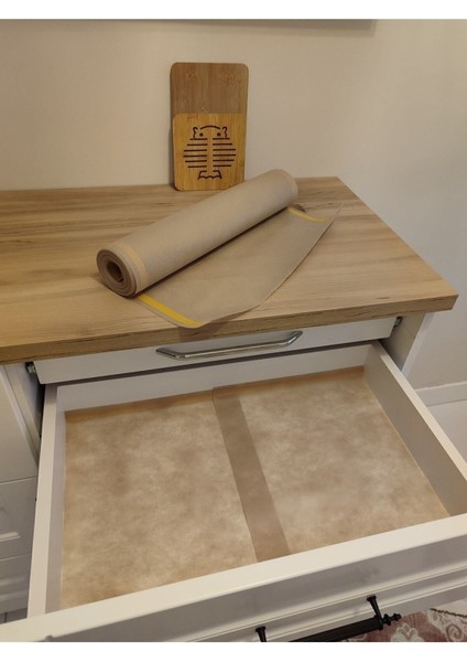 Pratik Çek Kopar Kum Beji 9m Yapışabilir Çekmece Düzenleyici/raf Örtüsü Kaymaz Antiyel Kumaş fiyatları