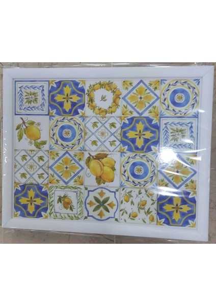 Keyif Tepsi Sofra Mutfak Yemek Odası Limon Dream Art 1 Adet