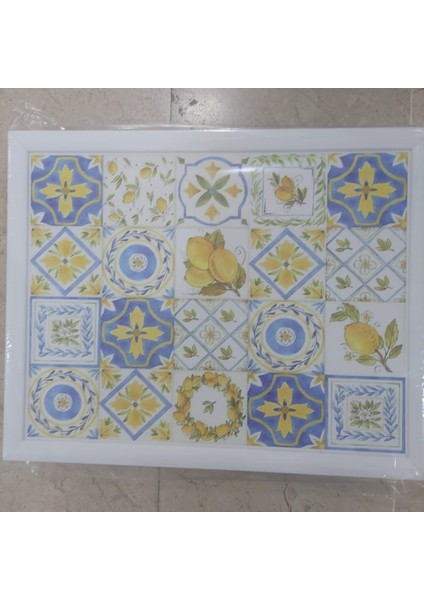 Keyif Tepsi Sofra Mutfak Yemek Odası Limon Dream Art 1 Adet