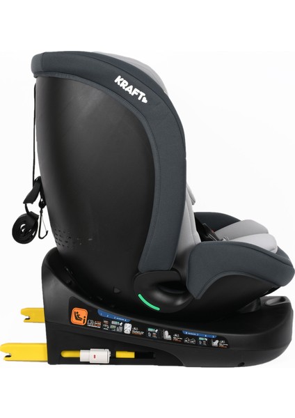 Safe Spin Plus I-Size Oto Koltuğu 0-36 kg Gri