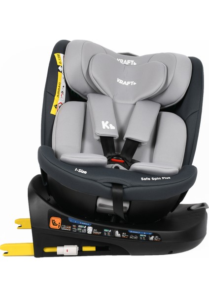 Safe Spin Plus I-Size Oto Koltuğu 0-36 kg Gri