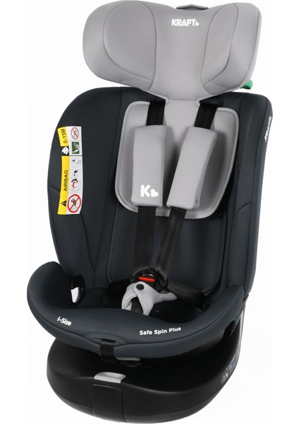 Safe Spin Plus I-Size Oto Koltuğu 0-36 kg Gri