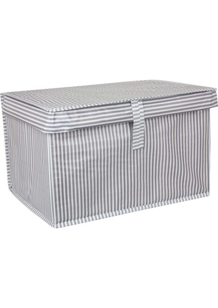 Alas Kapaklı Çok Amaçlı Saklama Kutusu Düzenleyici Kutu Hurç Mini Gri 40*30*26 cm fiyatları