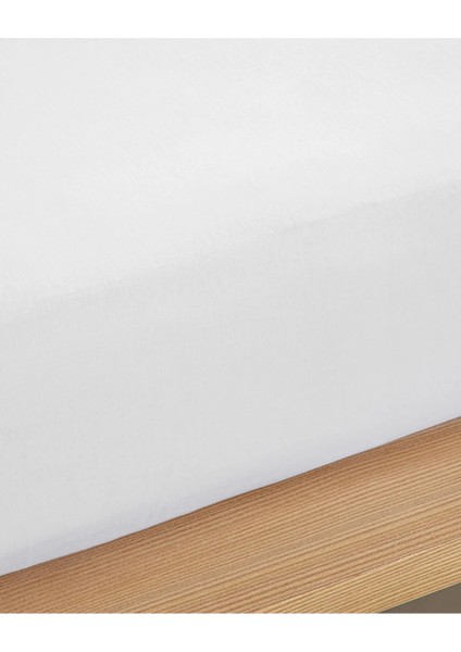 Düz Pamuklu Tek Kişilik Plus Lastikli Çarşaf Beyaz modelleri