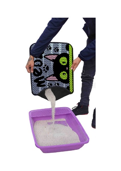 Chittoshop Kaymaz Silikon Kedi Tuvalet Paspası