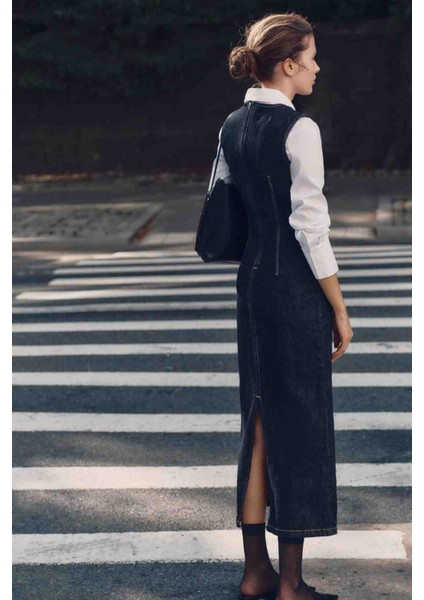Allbucks Zara, Z1975 Midi Denım Elbise ABZRA1059