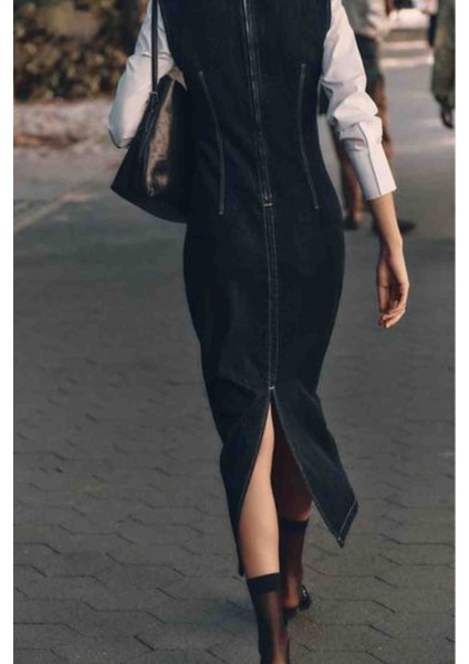 Allbucks Zara, Z1975 Midi Denım Elbise ABZRA1059 modelleri