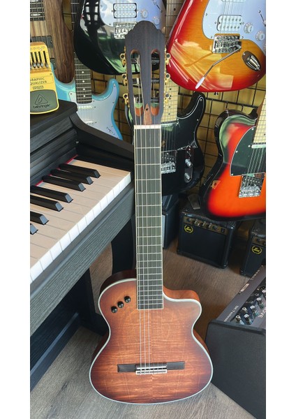 Godin Model Elektro Klasik Gitar Ince Kasa Klasik Gitar Sahne Gitarı
