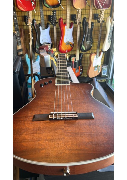 Godin Model Elektro Klasik Gitar Ince Kasa Klasik Gitar Sahne Gitarı
