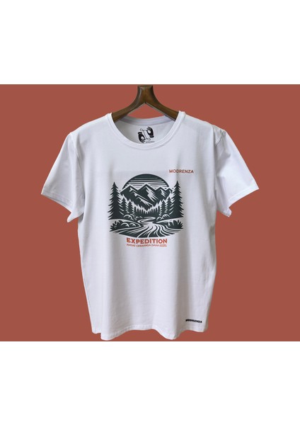 Regular Bisiklet Yaka Baskılı T-Shirt