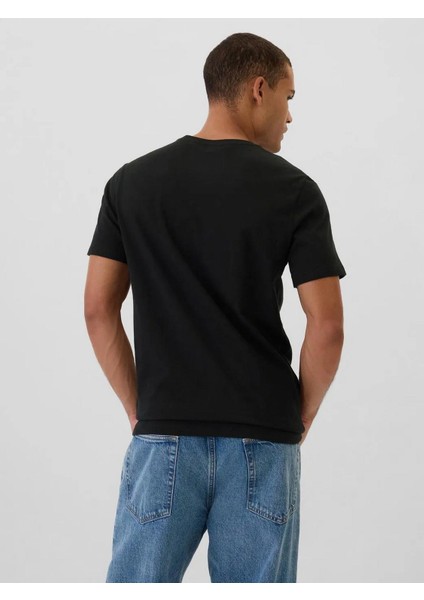 502022002 V-Frch Everyday Soft Micro Logo Crew Erkek Tişört indirimleri