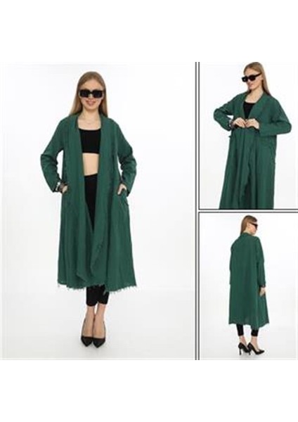 Bohomiyan Uzun Saçaklı Keten Kaftan & Kap modelleri