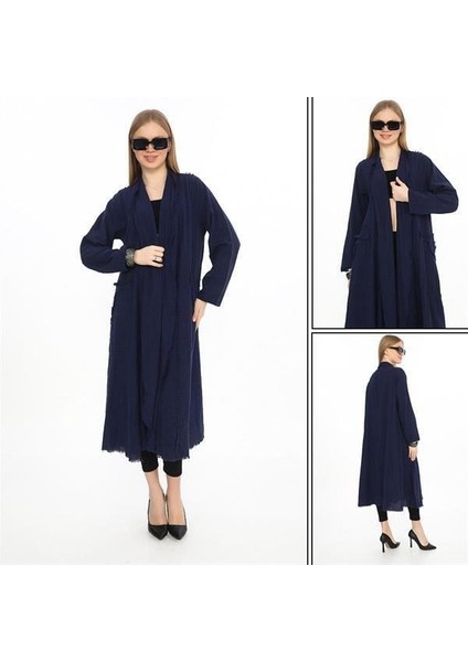 Bohomiyan Uzun Saçaklı Keten Kaftan & Kap modelleri