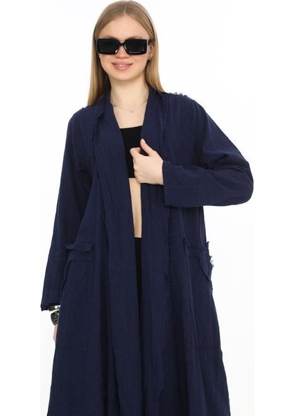 Bohomiyan Uzun Saçaklı Keten Kaftan & Kap fırsatları