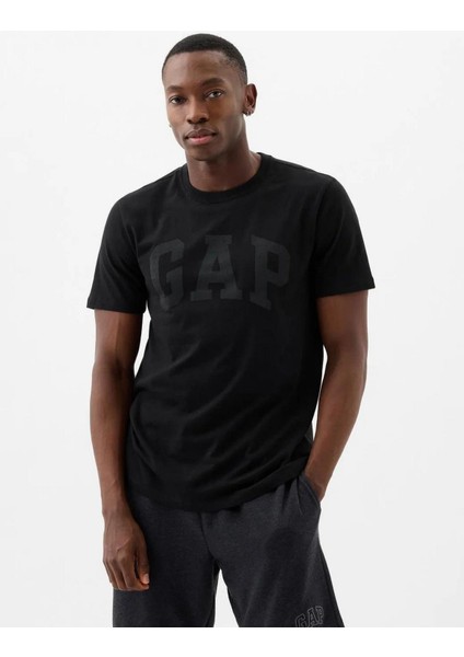 856659010 V-Everyday Soft Basic Logo T Erkek Tişört