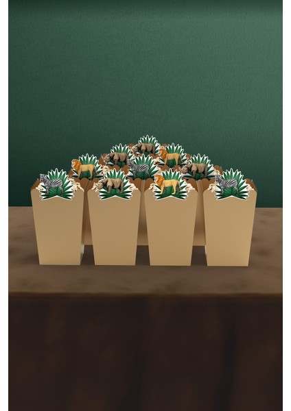 Safari Temalı Erkek Çocuk Doğum Günü Parti Seti - Maxi