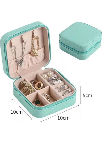 Senfonijewelry Mini Mücevher Takı Kutusu - Kolye, Yüzük, Küpe Düzenleyici Seyahat Takı Çantası