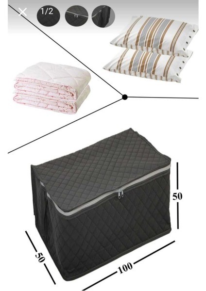 Büyük Boy Tela Kumaş Döşek Yorgan Hurcu Mavi Renk 100 x 50 Çok Amaçlı Düzenleyici Ev Taşımalık fiyatları