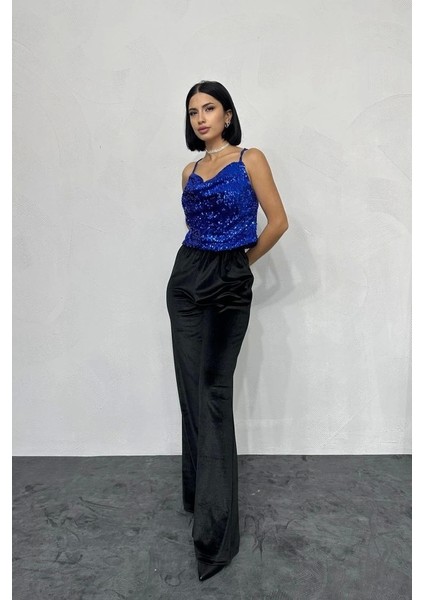 my Saks Askılı Degaje Bluz