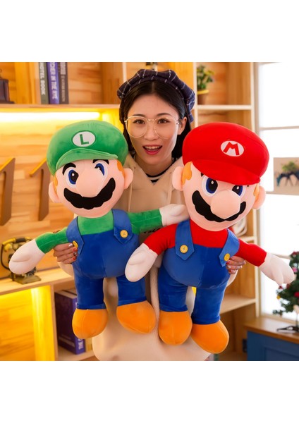 Ithal Kumaş Xl Boy Efsane 2li Süper Mario Kardeşler Mario & Luigi Peluş Oyuncak Uyku & Oyun Arkadaşı