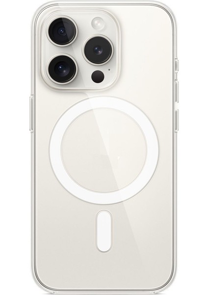 (Magsafe Kılıf) Iphone 15 Pro Uyumlu Magsafe Wireless Özellikli Şeffaf Kılıf modelleri