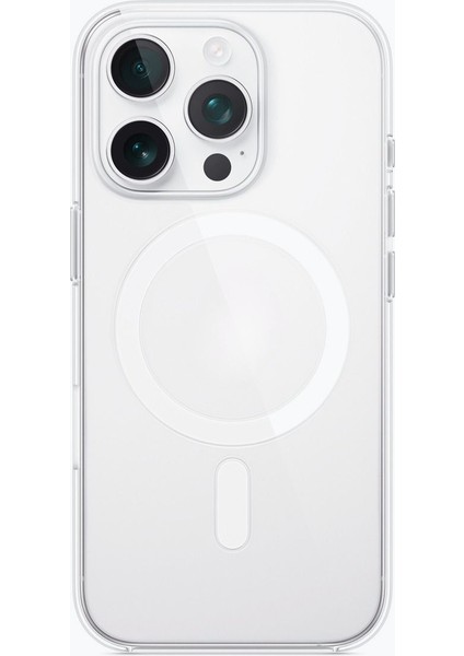 (Ic) iPhone 16 Pro Uyumlu Animasyonlu Şeffaf Sert Mika Sararmaz Magsafe Ince Kılıf Tasarım