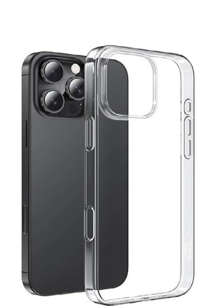 (2mm Şeffaf) Iphone 16 Pro Uyumlu Şeffaf Yumuşak Esnek Silikon Kılıf indirimleri