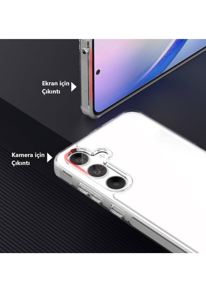 (Lüx Şeffaf) Samsung A35 Uyumlu Lüx Şeffaf Yumuşak Silikon Kılıf modelleri