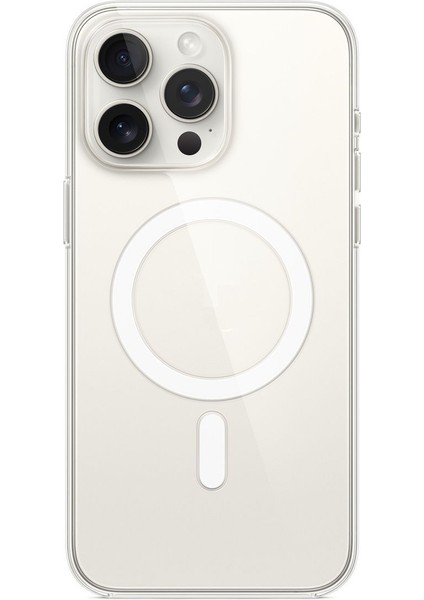 (Magsafe Kılıf) Iphone 15 Pro Max Uyumlu Magsafe Wireless Özellikli Şeffaf Kılıf indirimleri