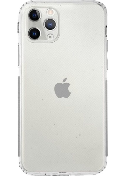(Tıpalı Şeffaf) Iphone 11 Pro Kamera Koruyuculu Şarj Yeri Tıpalı Yumuşak Şeffaf Silikon Kılıf