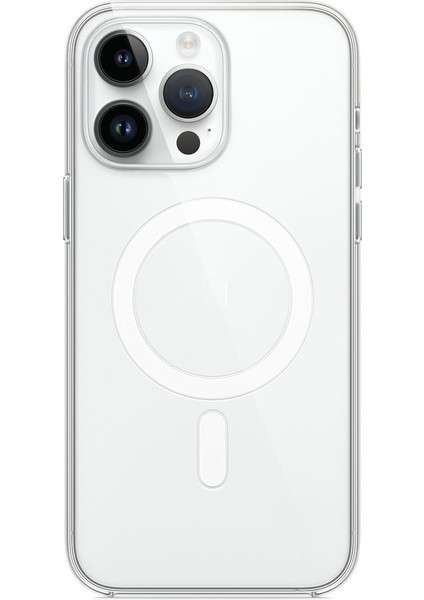 (Magsafe Kılıf) Apple iPhone 14 Pro Max Uyumlu Magsafe Wireless Kılıf Darbe Emici Şeffaf Silikon Kılıf fırsatları