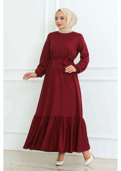 Monolyamc Elbise Bordo 207