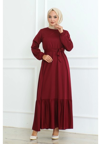 Monolyamc Elbise Bordo 207