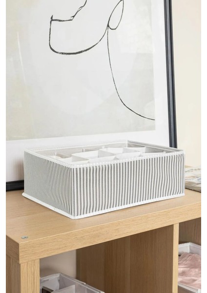 (2 Adet) Çekmece Düzenleyici 12 Bölmeli Organizer (31 cm x 25 cm x 12 Cm) fiyatları