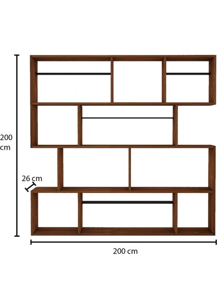 Rüya 200 x 200 Masif Ağaç Kütüphane & Kitaplık indirimleri