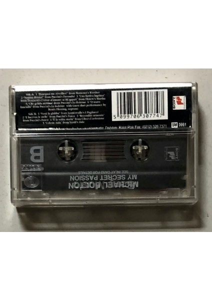 Michael Bolton My Secret Passion Kaset (Orinal Dönem Baskı Kaset)