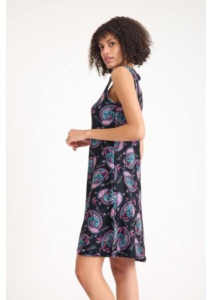 Dökümlü Rahat Kalıp Kalın Askılı Günlük Elbise fırsatları