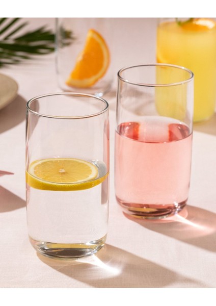 4'lü Cam Meşrubat Bardağı Seti 365 ml, şık ve kullanışlı tasarım