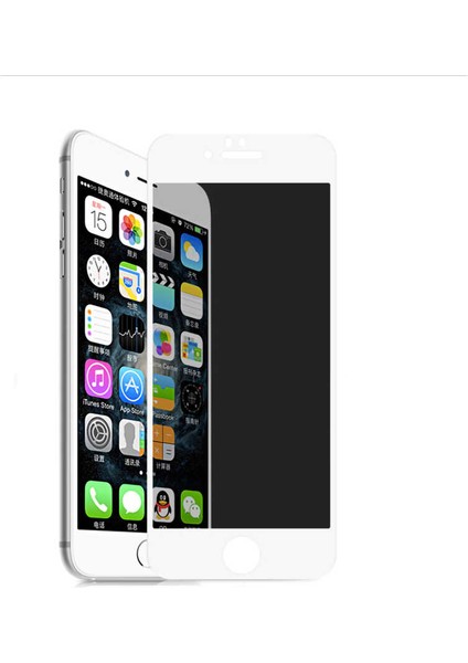 Apple iPhone 8 Plus Uyumlu Davin 5d Privacy Cam Zore Ekran Koruyucu